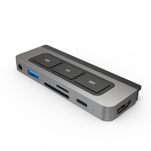 HYPERDRIVE MEDIA 6IN1 USB-C HUB/FOR IPAD PRO/AIR SILVER - 1922608