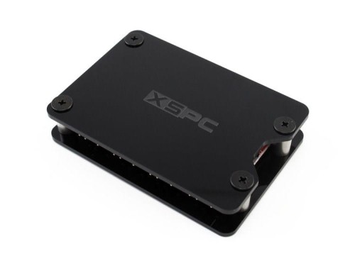 XSPC 8-stykowy, 3-pinowy, 5V, adresowalny rozdzielacz RGB Hub - SATA Powered, czarny - 1922654
