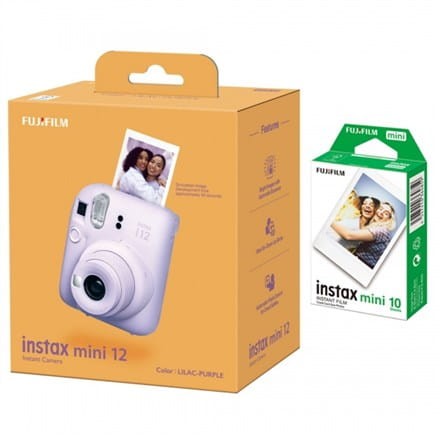 CAMERA INSTANT W/10SH GLOSSY/INSTAX MINI 12 PURPLE FUJIFILM - 1922700