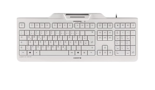 CHERRY KC 1000 SC WHITE-GREY/USB - 1922779
