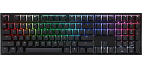 Ducky One 2 Backlit Gaming Tastatur, MX-Silent-Red, RGB LED - schwarz, CH-Layout - 1922826