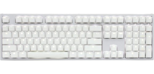 Ducky One 2 White Edition PBT Gaming Tastatur, MX-Blue, weiße LED - weiß - 1922832