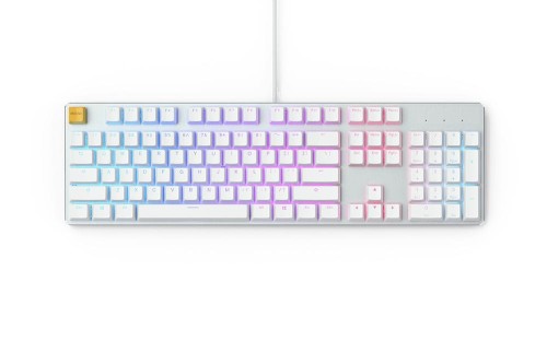 Glorious GMMK Full Size White Ice Edition - Gateron Brown, układ amerykański - 1922872