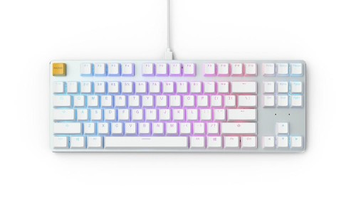 Glorious GMMK TKL White Ice Edition - Gateron Brown, układ amerykański - 1922972
