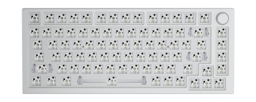 Klawiatura Glorious GMMK Pro White Ice 75% TKL - barebone, układ ANSI, srebrny - 1922974