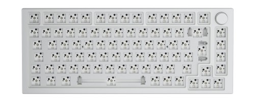 Klawiatura Glorious GMMK Pro White Ice 75% TKL - barebone, układ ISO, srebrny - 1922976