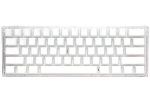 Ducky One 3 Aura White Mini Gaming Keyboard, RGB LED - MX-Silent-Red (US) - 1923109