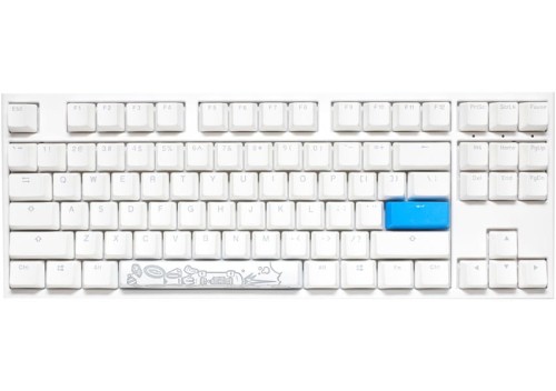 Ducky One 2 TKL PBT Gaming Tastatur, MX-Speed-Silver, RGB LED - weiß - 1923113