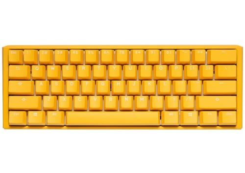 Ducky One 3 Yellow Mini Gaming Keyboard, RGB LED - MX-Speed-Silver (US) - 1923170