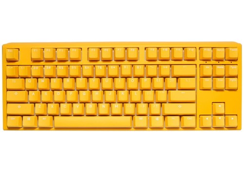 Ducky One 3 Yellow TKL Gaming Keyboard, RGB LED - MX-Silent-Red (US) - 1923175