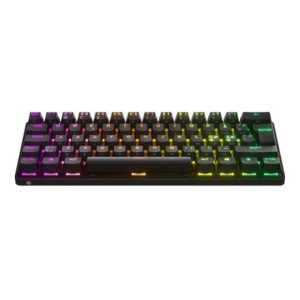 Seria SteelSeries | Klawiatura do gier | Apex Pro Mini | Klawiatura do gier | Światło LED RGB | NORD | Czarny | Łączność bezprzewodowa | Łączność Bluetooth | Regulowany przełącznik mechaniczny OmniPoi