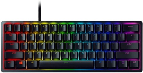 Razer Huntsman Mini Black Gaming Tastatur, Clicky Purple optical - schwarz - 1923289
