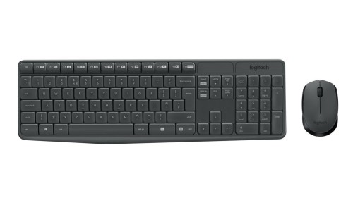LOGITECH MK235 wireless Keyboard and Mouse Combo - Grey - 1923343