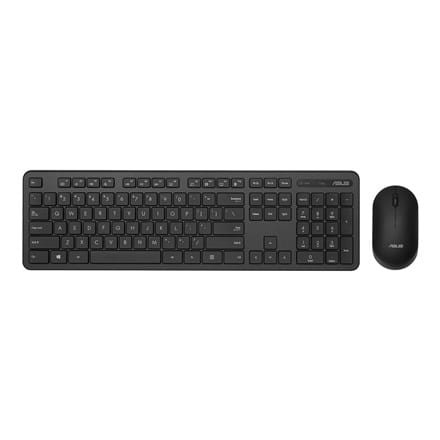 Asus | Zestaw klawiatury i myszy | CW100 | Zestaw klawiatury i myszy | Łączność bezprzewodowa | Mysz w zestawie | Baterie w zestawie | RU | Czarny | g - 1923380