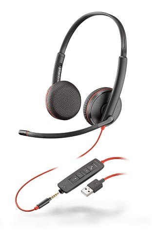 POLY Blackwire 3225 Zestaw słuchawkowy Przewodowa Opaska na głowę Połączenia/muzyka USB Typu-A Czarny - 1924032