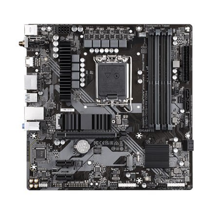 Rodzina procesorów Gigabyte B760M DS3H AX 1.3 M/B Gniazdo procesora Intel LGA1700 DDR4 DIMM Gniazda pamięci 4 Obsługiwane interfejsy dysków twardych SATA, M.2 Liczba złączy SATA 4 Chipset Intel B760 E - 1925065