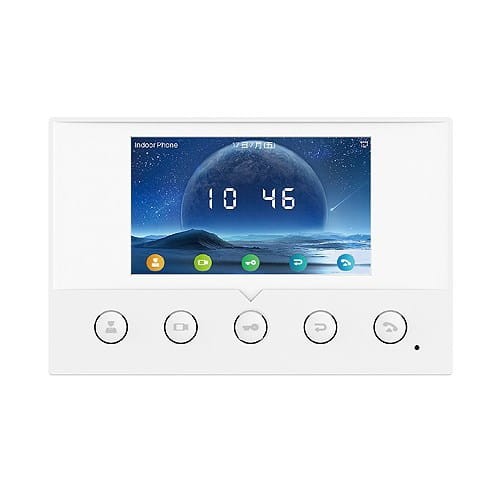 Fanvil i51W | Monitor do wideodomofonu | 4.3 cali, HD Audio, Wi-Fi, wbudowany głośnik, 5 przycisków, montaż na ścianie - 1928114