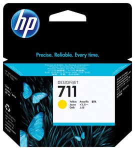 POJEMNIK Z TUSZEM YELLOW NO.711 29ML CZ132A HP