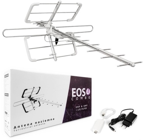 Antena DVB-T/T2 Spacetronik EOS L Combo White (aktywna) - 1934726