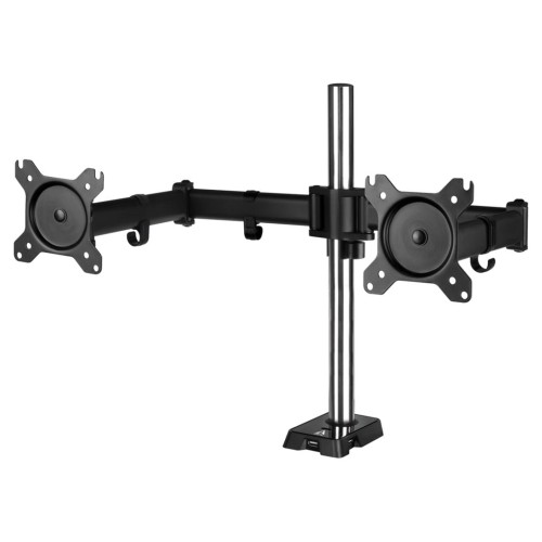 Arctic Dual Monitorhalterung Z2 (Gen. 3) mit USB-Hub - schwarz - 1935297