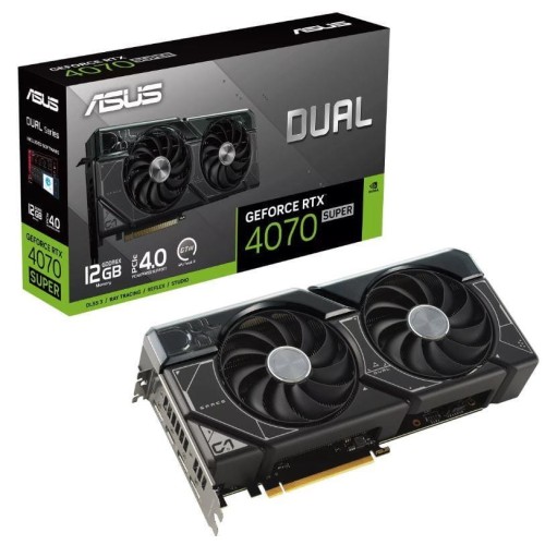 VGA PCIE16 RTX4070 SUPER 12GB/DUAL-RTX4070S-12G ASUS - 1936222