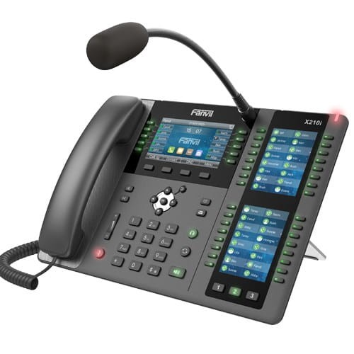 Fanvil X210i | Telefon VoIP | IPV6, HD Audio, Bluetooth, RJ45 1000Mb/s PoE, 3x wyświetlacz LCD - 1936357