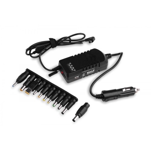 Zasilacz samochodowy do laptopa TIR 100W 12-24V (wtyk zapalniczka) - 1936607