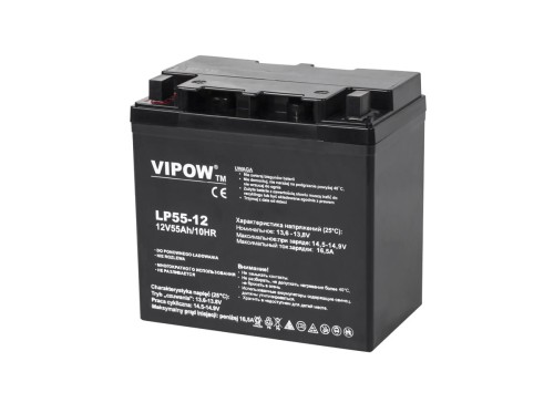 Akumulator żelowy VIPOW 12V 55Ah - 1938054