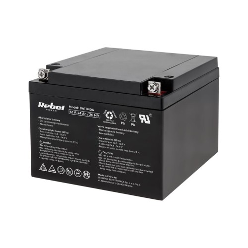Akumulator żelowy Rebel 12V 24Ah - 1938059