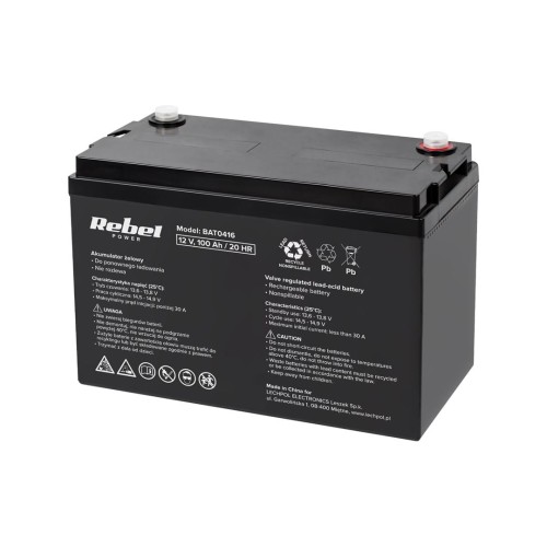 Akumulator żelowy 12V 100Ah  Rebel - 1938067