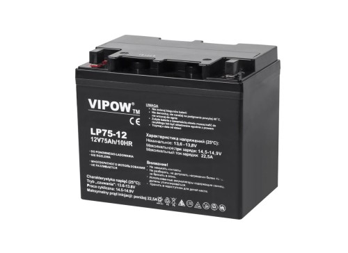 Akumulator żelowy VIPOW 12V 75Ah - 1938109