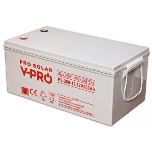 AKUMULATOR VOLT POLSKA DEEP CYCLE VPRO SOLAR 12V 260AH VRLA BEZOBSŁUGOWY - 1938118