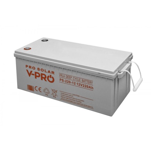 AKUMULATOR VOLT POLSKA DEEP CYCLE VPRO SOLAR 12V 220AH VRLA BEZOBSŁUGOWY - 1938128