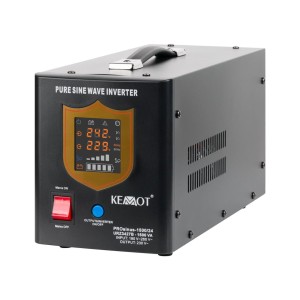 Zasilacz awaryjny KEMOT PROsinus-1500/24  przetwornica z czystym przebiegiem sinusoidalnym i funkcją ładowania  24V 230V 1500VA/1050W - kolor czarny