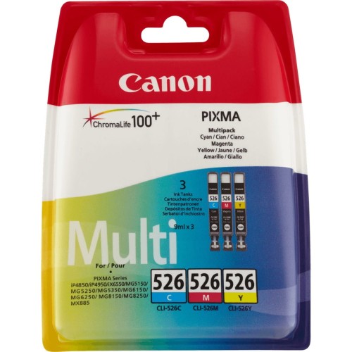 Tusz Canon CLI-526 C/M/Y Multipack - 1934016