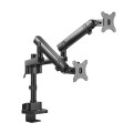 Uchwyt biurkowy na dwa monitory Maclean MC-812 17-32" 2x8kg vesa 75x75 oraz 100x100 - 1935128