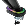 Uchwyt biurkowy na 2 monitory NanoRS RS887 gamingowy, 17-32" 2x 8kg (max 16kg) vesa 75x75 i 100x100 - 1935159