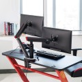 Uchwyt biurkowy na 2 monitory NanoRS RS887 gamingowy, 17-32" 2x 8kg (max 16kg) vesa 75x75 i 100x100 - 1935158