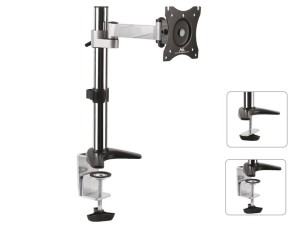 Uchwyt biurkowy do monitora Maclean MC-717 13-27" 8kg aluminiowy max VESA 100x100