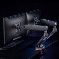 Uchwyt na dwa monitory NanoRS RS166 gamingowy , podświetlenie LED RGB, 17-32", max. 9kg, VESA 75x75 / 100x100 - 1142164