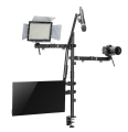 Uchwyt na monitor mikrofon kamerę i naświetlacz NanoRS RS164 All-In-One Studio, YouTube, 17"-32", max. 9kg - 1935203