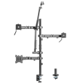 Uchwyt na monitor mikrofon kamerę i naświetlacz NanoRS RS164 All-In-One Studio, YouTube, 17"-32", max. 9kg - 1935210