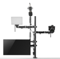 Uchwyt na monitor mikrofon kamerę i naświetlacz NanoRS RS164 All-In-One Studio, YouTube, 17"-32", max. 9kg - 1935204