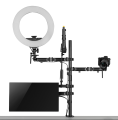 Uchwyt na monitor mikrofon kamerę i naświetlacz NanoRS RS164 All-In-One Studio, YouTube, 17"-32", max. 9kg - 1935209