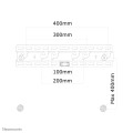 Uchwyt do ekranów Neomounts LED-W040 ścienny 23"-52" max VESA 400x400 max 50 kg Black - 1935455