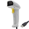 Czytnik kodów kreskowych Qoltec laserowy 1D | USB | Biały - 1935947