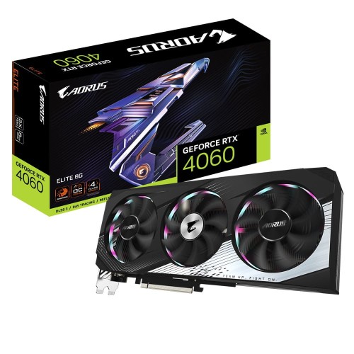 Karta VGA Gigabyte AORUS GeForce RTX 4060 ELITE 8G 8GB GDDR6 128bit 2xHDMI+2xDP PCIe4.0 - 1936283