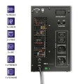 Zasilacz awaryjny UPS Qoltec | On-line | Pure Sine Wave | 3kVA | 2.4kW | LCD | USB - 1136006