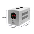 Zasilacz awaryjny Qoltec Pure Sine Wave UPS | 800VA | 560W | Stała faza | Szary - 1425020