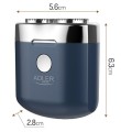 Golarka podróżna Adler AD 2937 2 głowicowa z USB - 1941223